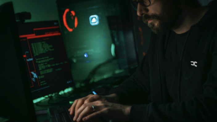 Cybersecurity Professional at Work